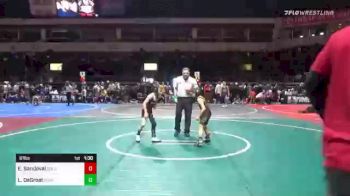 61 lbs Quarterfinal - Eli Sandoval, Gold Rush vs Luke DeGroat, Dominate