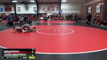 157 lbs Quarterfinal - Kynnick Christofferson, Notre Dame, Burlington vs Owen Difederico, Burlington