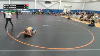 120 lbs Champ. Round 3 - Asilbek Anvarov, Unattached vs Nolan Hardeman, Boyd Buchanan
