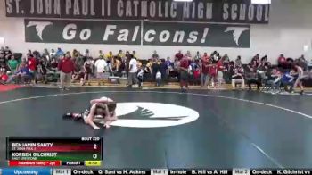 106 lbs Consolation Bracket - Korben Gilchrist, East Limestone vs Benjamin Santy, St. John Paul II