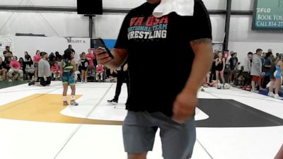 38 lbs Rr Rnd 1 - Taylor Tarrant, VA Killers - W vs Braelynn Stetler, Apex (OH) Girls - W