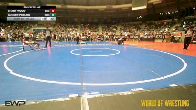 46 lbs Round Of 16 - Brady Wood, Husky Wrestling Club vs Gunner Poeling, Duncan Demon Wrestling