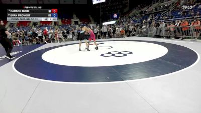 120 lbs Cons. Sub-rd Of 32 - Carson Blum, MI vs Evan Provost, OR