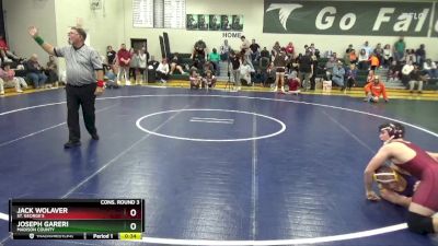 165 lbs Cons. Round 3 - Joseph Gareri, Madison County vs Jack Wolaver, St. George`s