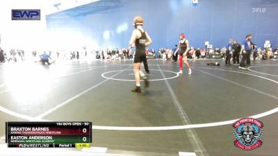 90 lbs Quarterfinal - Easton Anderson, Nebraska Wrestling Academy vs Braxton Barnes, Kansas Thunderstruck Wrestling