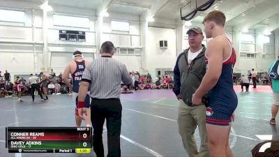 285 lbs Round 1 (8 Team) - Conner Reams, All American vs Davey Adkins, Ohio Gold