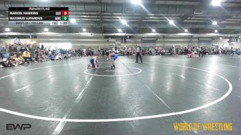 135 lbs Round Of 32 - Marcel Hawkins, Glenpool Youth Wrestling vs Maximus Lupardus, All-American Wrestling Club