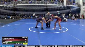 157 lbs Champ. Round 2 - Josh Brown, BERKSHIRE vs Akevian Kryder, PATRICK HENRY