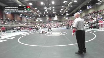 3A 126 lbs Cons. Round 3 - Brayden Spencer, Canyon View vs Chase Sorensen, North Sanpete