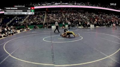 2A 120 lbs 1st Place Match - Fernando Teniente, West Caldwell High School vs Gabe Rogers, Seaforth High School