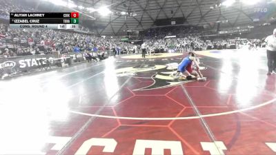Girls 1B/2B/1A 115 Cons. Round 4 - Izzabel Cruz, Tonasket (Girls) vs Aliyah Lachney, Castle Rock (Girls)
