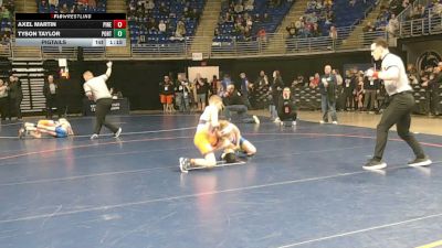 105 lbs Pigtails - Axel Martin, Pine Grove vs Tyson Taylor, Port Allegany