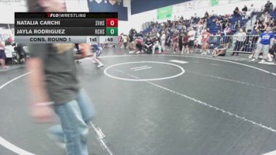 125 lbs Cons. Round 1 - Jayla Rodriguez, Rancho Cucamonga High School vs Natalia Carchi, Simi Valley High School