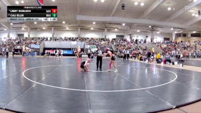Girls 107 lbs Champ. Round 1 - Libby Robledo, Ravenwood High School vs Cali Ellis, Bradley Central High School