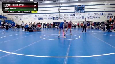 126 lbs Quarterfinal - John Bandy, Vinita vs Brysen Hoodenpyle, Grove