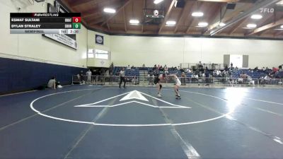 157 lbs Semifinal - Dylan Straley, Southern Oregon vs Esmat Sultani, Unattached
