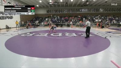 94-96 lbs Round 3 - Dominic Hoffmann, Burns Junior High vs Chase Baker, Southeast MS