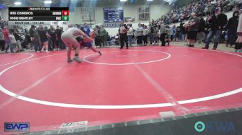 126 lbs Consi Of 4 - Iris Cisneros, Skiatook Youth Wrestling vs Josie Bentley, Woodland Wrestling Club