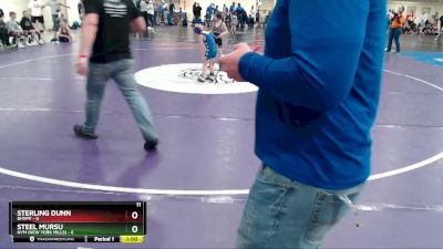 50 lbs Finals (8 Team) - Sterling Dunn, BHVPP vs Steel Mursu, NYM (New York Mills)