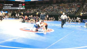 132 Class 4 lbs Champ. Round 1 - Cade Dunn, Liberty vs Keyan Koenig, Hazelwood West