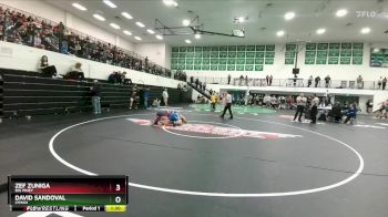 285 lbs Champ. Round 2 - David Sandoval, Lyman vs Zef Zuniga, Big Piney