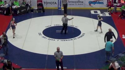 122 lbs Quarterfinal - Reagan Milheim, Berwick vs Mattie Bush, Philipsburg-Osceola