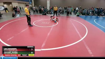 102 lbs Semifinal - Jax Zamarripa, NB Elite Wrestling Club vs Zachary Banda, Apex Grappling Academy