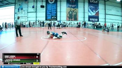 84 lbs Rd# 10- 4:00pm Saturday Final Pool - Lawson Sparks, PA Blue vs Drey Kren, Crass Trained