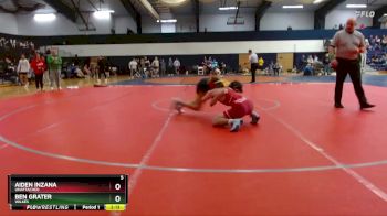 141 lbs Cons. Round 2 - Aiden Inzana, Unattached vs Ben Grater, Wilkes