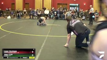 70 lbs Round 1 (4 Team) - Cash Tolzman, Untouchables Purple vs Finn Cliff, Belding