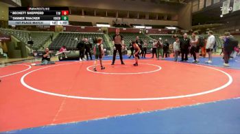 61 lbs 1st Place Match - Beckett Shepperd, Team Conquer Wrestling vs Tanner Thacker, Van Buren High School Wrestling