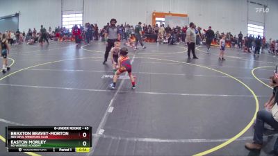 45 lbs Round 2 - Easton Morley, No Worries Academy vs Braxton Bravet-Morton, Red Devil Wrestling Club