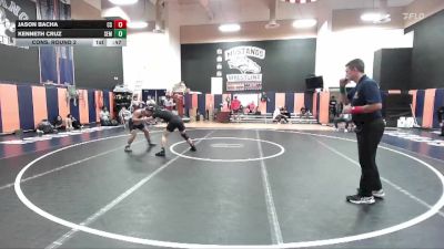 138 lbs Cons. Round 2 - Kenneth Cruz, South El Monte vs Jason Bacha, Canyon Springs