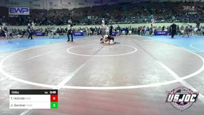 110 lbs Consi Of 16 #2 - Treyton Holinde, Hoisington Jr Cardinals vs Jackson Gardner, Duncan Demon Wrestling