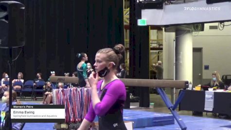Emma Ewing - Women's Pairs, Springfield Gymnastics and Aquatics Center - 2021 Women's Xcel Region 4 Championships