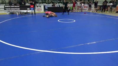 130 lbs 3rd Place Match - Kaiya Swafford, DC Elite vs Danica Van Baale