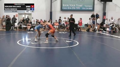 46 lbs Rr Rnd 1 - Kenleigh Ballance, MPOWER Girls Wrestling Club - W vs Olivia Mancha, CT Whale - W