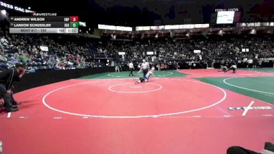 130 lbs Champ. Round 1 - Landon Schussler, SGO1 vs Andrew Wilson, EMPA