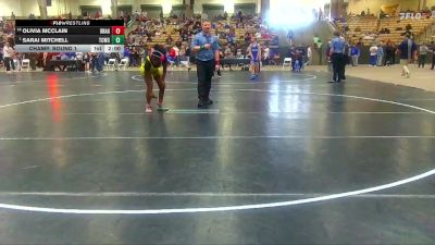 140 lbs Champ. Round 1 - Sarai Mitchell, Stars Wrestling Club vs Olivia McClain, Eagle Talon Wrestling Club