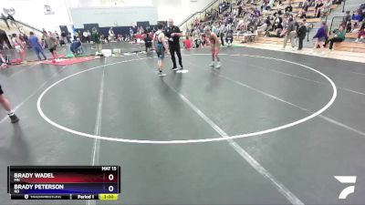 132 lbs Cons. Round 1 - Brady Wadel, MN vs Brady Peterson, ND