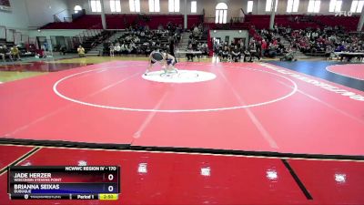 170 lbs Quarterfinal - Brianna Seixas, Dubuque vs Jade Herzer, Wisconsin Stevens Point