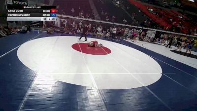 110 lbs Kyra Cobb, Idaho 1 HS Girls vs Yazmin Nevarez, Oklahoma 2 HS Girls
