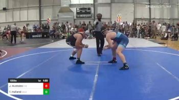 195 lbs Quarterfinal - Jacob Hustoles, The Community vs Trevin Holland, Colorado Bad Boys