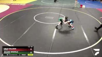 57 lbs Champ. Round 1 - Braden Binsfeld, Paynesville vs Cruz Collison, Becker