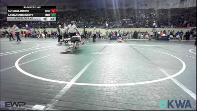 73 lbs Consi Of 8 #1 - Kordell Burns, Grover Rains Wrestling Club vs Adrian Colescott, Madill Takedown