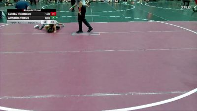 47 lbs Round 1 (6 Team) - Adriel Robinson, Task Force vs Weston Owens, Panhandle Pitbulls
