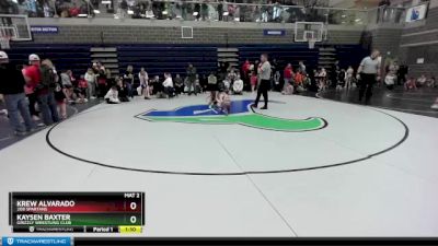 50 lbs Round 3 - Krew Alvarado, 208 Spartans vs Kaysen Baxter, Grizzly Wrestling Club