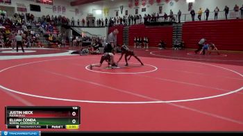 106 lbs Quarterfinal - Justin Heck, Fulton (H.S.) vs Elijah Conda, Normal (Community) JV