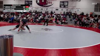 130 lbs Champ. Round 2 - Abigail Turner, Uintah vs Shyann Page, Central Grand Junction