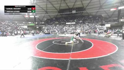 Boys 4A 132 lbs Cons. Round 2 - Samuel Irizarry, Lake Stevens vs Tristan Luther, Emerald Ridge